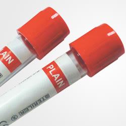 Serum test tubes
